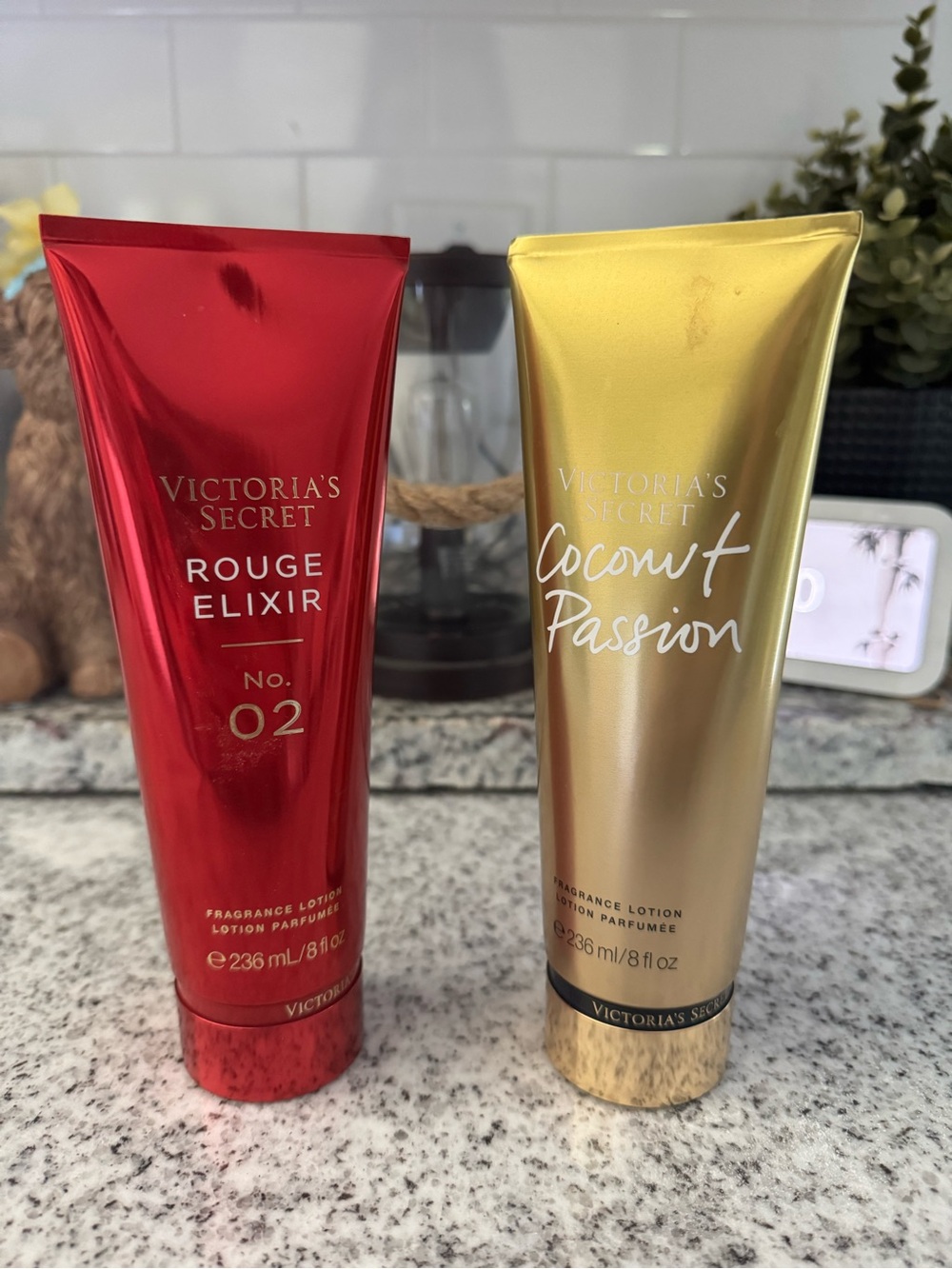 Victoria's Secret Rouge Elixir & Coconut Passion Body  Lotion Bundle